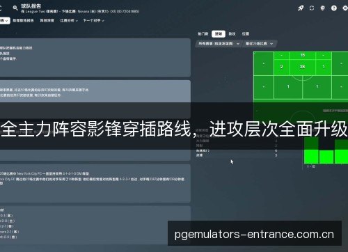 全主力阵容影锋穿插路线，进攻层次全面升级
